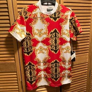 G-Net Red, Black, Gold and White Shirt